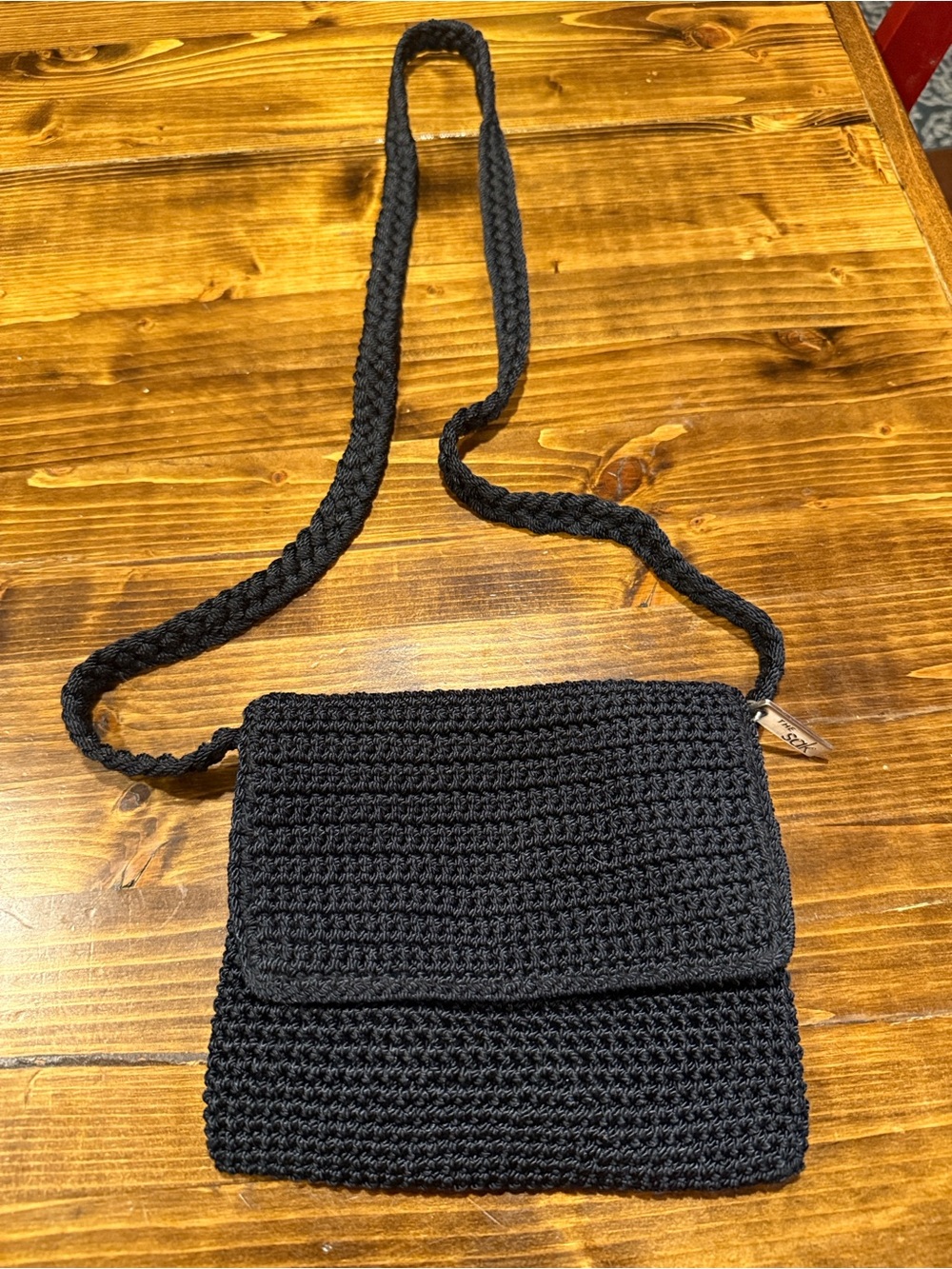 The Sak knit crossbody purse